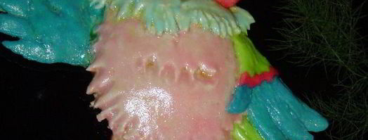 выпечка из пресного теста попугай кеша. Шаг 14