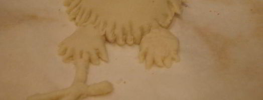 выпечка из пресного теста попугай кеша. Шаг 4