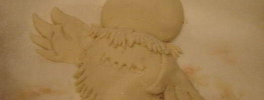 выпечка из пресного теста попугай кеша. Шаг 6