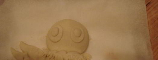 выпечка из пресного теста попугай кеша. Шаг 7