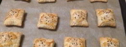 закусочные слойки с паштетом. Шаг 7