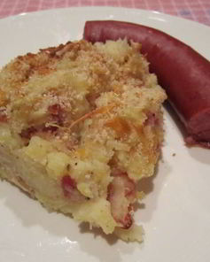 Голландская запеканка из картофеля и кислой капусты