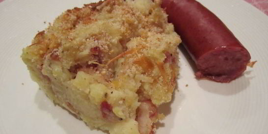 Голландская запеканка из картофеля и кислой капусты