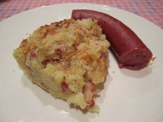 Рецепт голландской запеканки из картофеля и кислой капусты