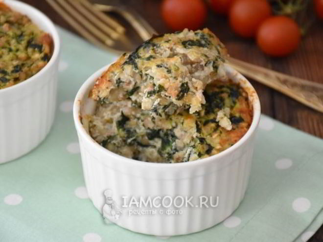 Рецепт гречневой запеканки с рикоттой и шпинатом
