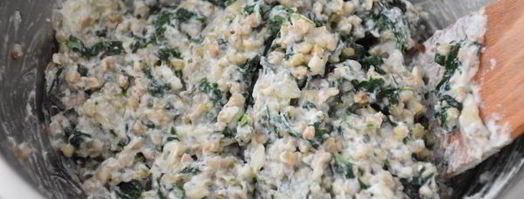 гречневая запеканка с рикоттой и шпинатом. Шаг 7