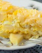 Картофельная запеканка с адыгейским сыром