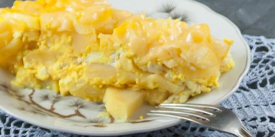 Картофельная запеканка с адыгейским сыром