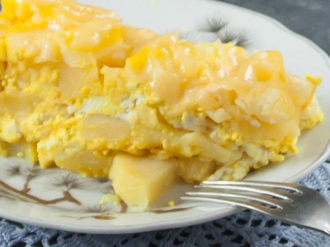 Рецепт картофельной запеканки с адыгейским сыром