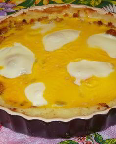 Картофельная запеканка с икрой