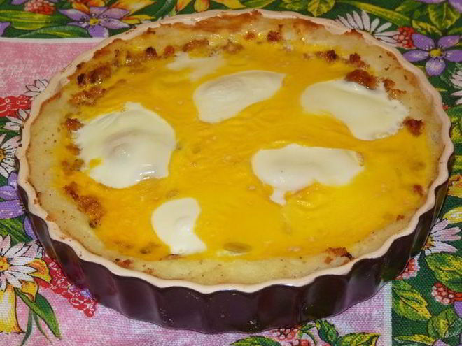 Рецепт картофельной запеканки с икрой