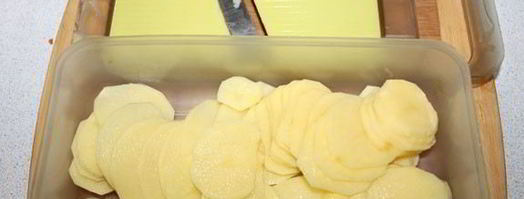 картофельная запеканка с курицей и беконом. Шаг 4