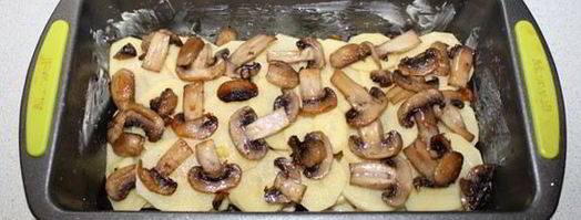 картофельная запеканка с курицей и беконом. Шаг 7