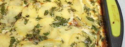 картофельная запеканка с курицей и беконом. Шаг 9