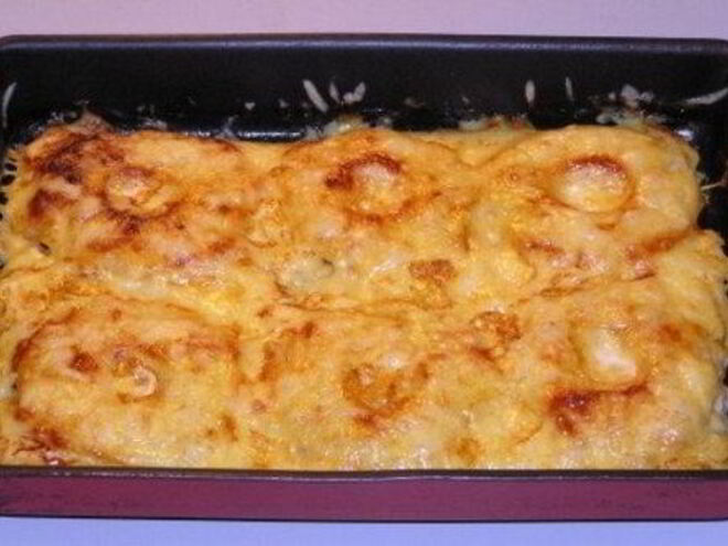 Рецепт куриной запеканки с ананасами и помидорами