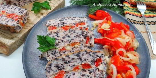 Куриная запеканка с черным рисом