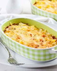 Макаронная запеканка с бараниной