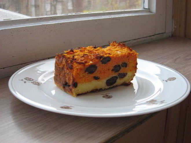 Рецепт морковна-творожной запеканка