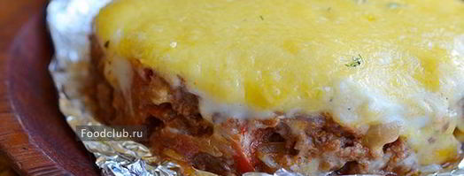 мясная запеканка с соусом бешамель. Шаг 9