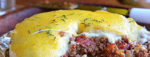 мясная запеканка с соусом бешамель. Шаг 10