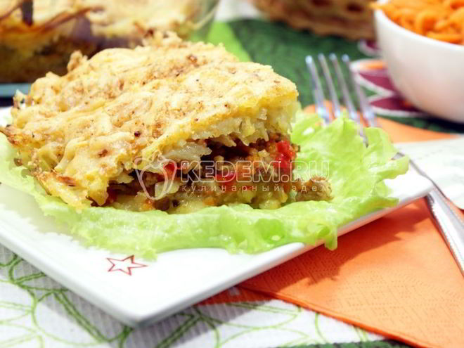 Рецепт мясной запеканки