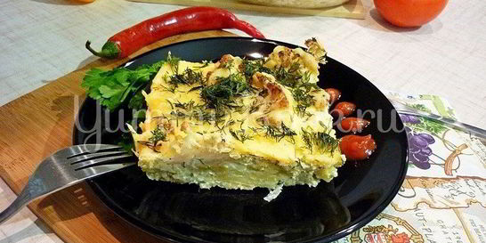 Нежная запеканка из картофеля и цветной капусты