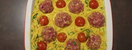 овощная запеканка с фрикадельками. Шаг 8