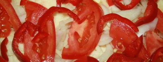 овощная запеканка с цветной капустой, сладким перцем и помидорами. Шаг 5