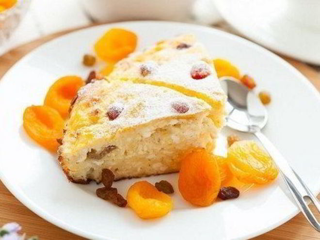 Рецепт простой запеканки из творога в мультиварке