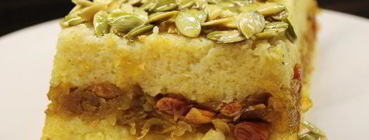 пшенная запеканка с тыквой, изюмом и корицей. Шаг 6