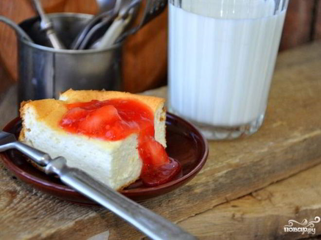 Рецепт пышной творожной запеканки в духовке