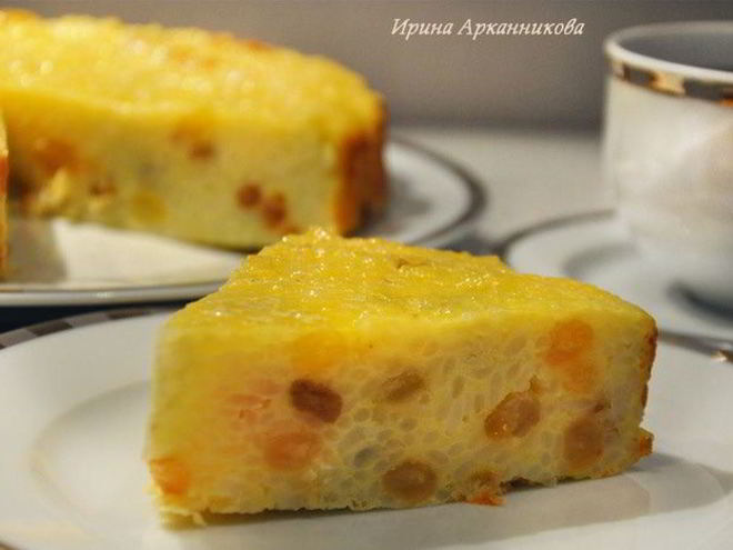 Рецепт рисовой запеканки с йогуртом и изюмом