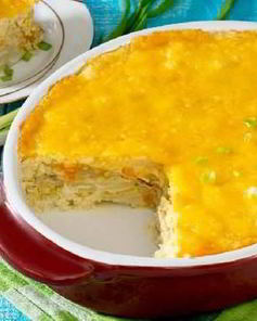 Рыбная запеканка с овощами