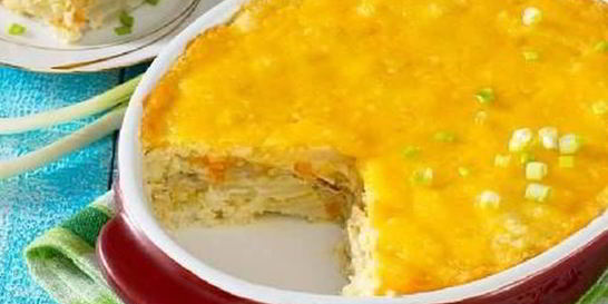 Рыбная запеканка с овощами