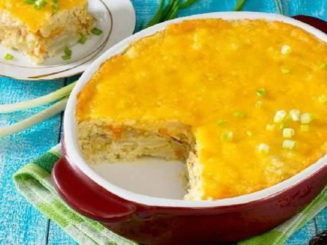 Рецепт рыбной запеканки с овощами