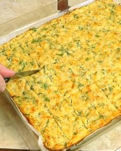 Сырная запеканка на хлебе с яйцами