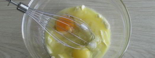 творожная запеканка с черникой. Шаг 4