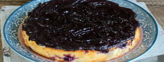 творожная запеканка с черникой. Шаг 13