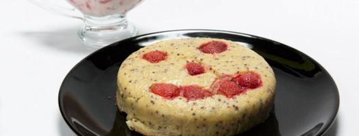 творожная запеканка с клубничным соусом. Шаг 5