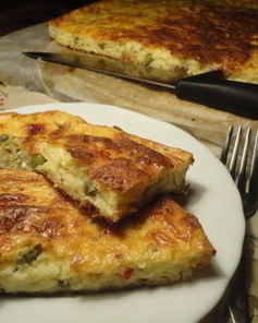 Творожная запеканка с сыром и овощами