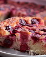 Творожная запеканка с вишней