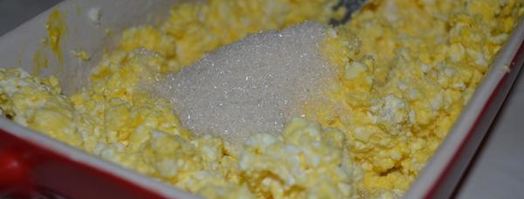 творожная запеканка с яблоком и бананом. Шаг 3