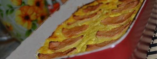 творожная запеканка с яблоком и бананом. Шаг 8