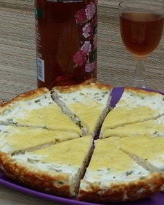 Творожная запеканка с зеленью