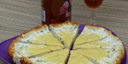 Творожная запеканка с зеленью