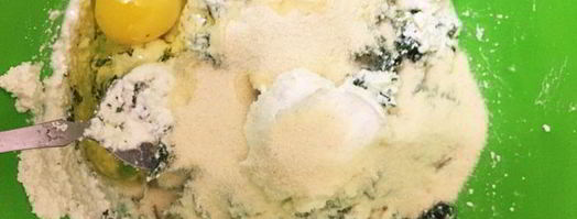 творожная запеканка со шпинатом. Шаг 2