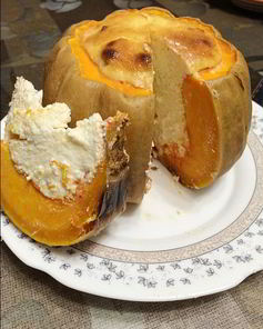 Творожная запеканка в тыкве