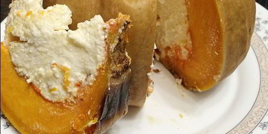 Творожная запеканка в тыкве