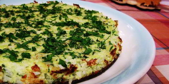 Воздушная запеканка с кабачками и рисом