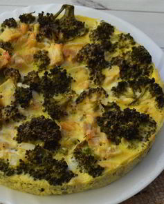 Яичная запеканка с брокколи